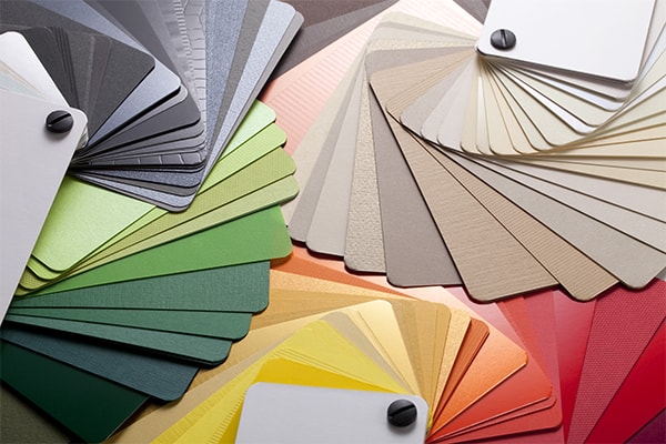 House paint colours card